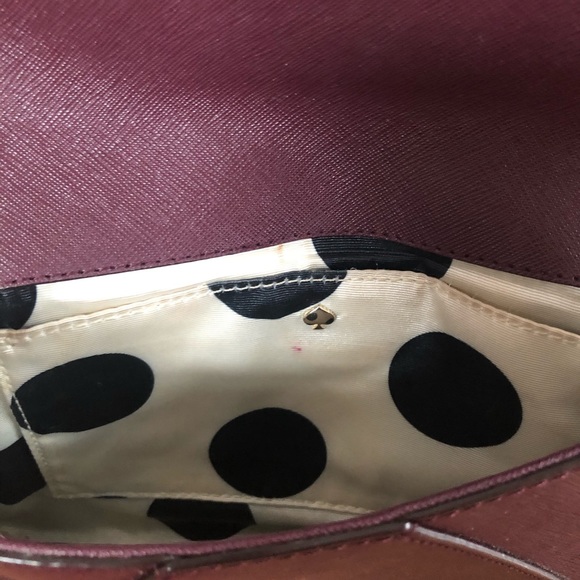 Burgundy Kate Spade Satchel/Crossbody Bag - Picture 9 of 11